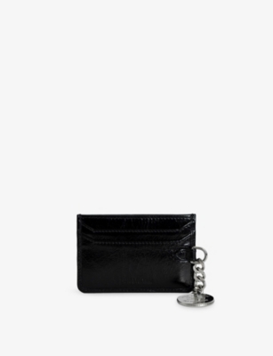 ZADIG&VOLTAIRE: Sunny Vintage-Effect Leather Card Holder
