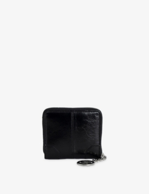 ZADIG&VOLTAIRE: Sunny Mini Vintage-Effect Leather Wallet