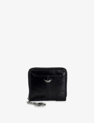 ZADIG&VOLTAIRE: Sunny Mini Vintage-Effect Leather Wallet