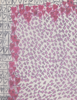 Zadig & Voltaire Womens Zadig&voltaire Kerry Hearts-print Modal Scarf In Gray