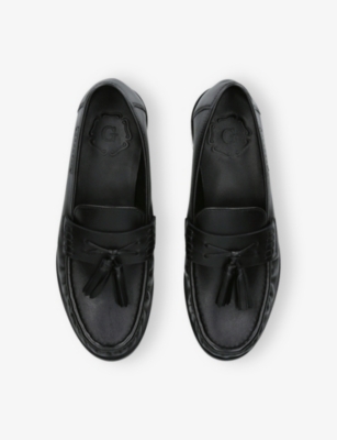 Grenson Mens  Omar Leather Loafers In Black