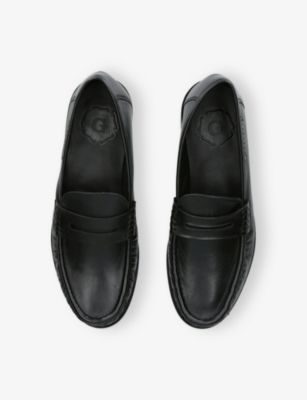 Grenson Mens  Simeon Leather Loafers In Black