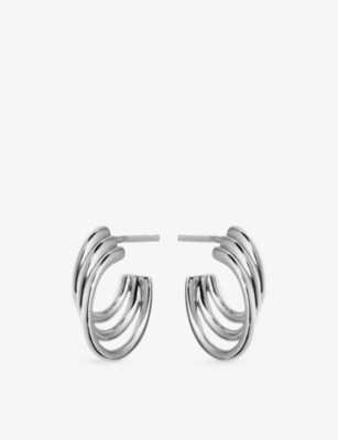 SHAUN LEANE: Bound Size 3 Sterling-Silver Hoop Earrings