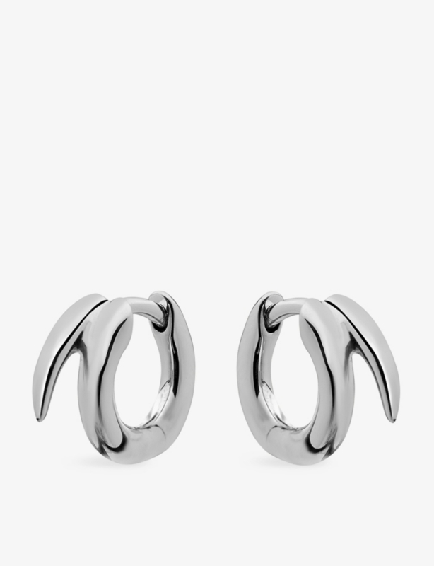 Quill Mini Sterling-Silver Hoop Earrings
