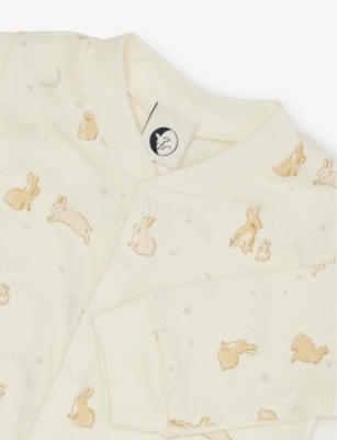 SLEEPY DOE: Graphic-Print Long-Sleeve Cotton Sleepsuit 0-18 Months