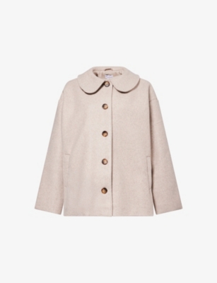 SISTERS & SEEKERS: Matilda Button-Up Collared Felt Coat