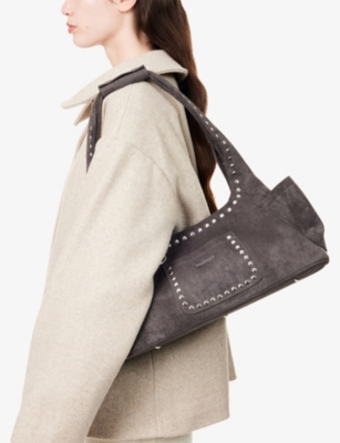 SISTERS & SEEKERS: Martha Faux-Suede Shoulder Bag