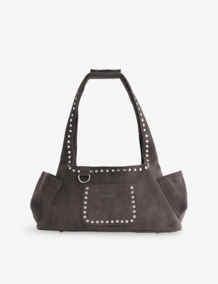 SISTERS & SEEKERS: Martha Faux-Suede Shoulder Bag