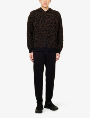 EMPORIO ARMANI: Tapered-Leg Relaxed-Fit Stretch-Cotton Blend Jogging-Bottoms