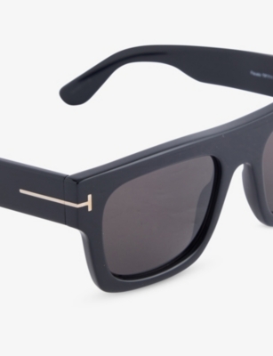 Tom Ford Fausto M Ft0711 02a Square Sunglasses In Brown