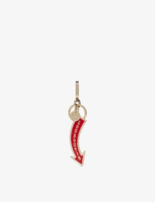 Christian Louboutin Brand Logo Keychain In Multi