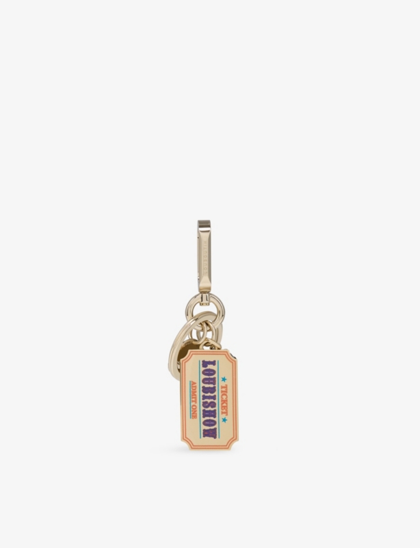 Circus Ticket Brass Keyring