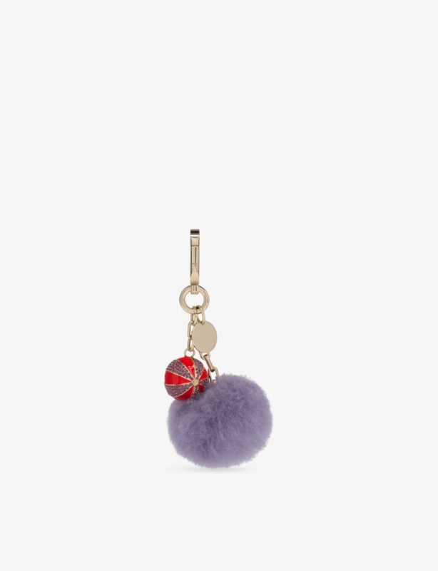 Circus Pom Pom Steel Keyring