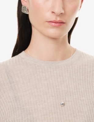 Plow Womens  Balloon Sterling-silver Pendant Necklace In Silver