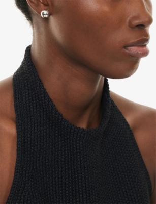 Plow Womens  Balloon Sterling-silver Stud Earrings In Silver