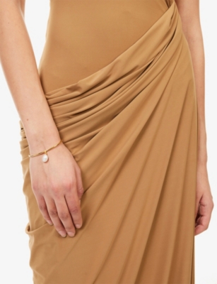 PLOW: Swing Pearl 18ct Yellow-Gold Plated Sterling-Silver And Fresh-Water Pearl Bracelet