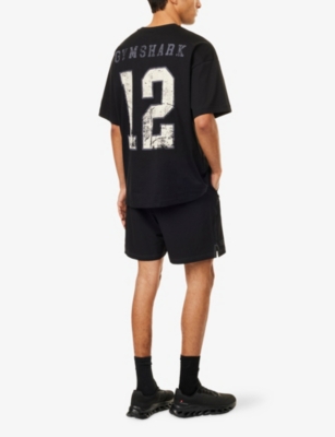 GYMSHARK: Collegiate Graphic Crewneck Cotton-Jersey T-Shirt