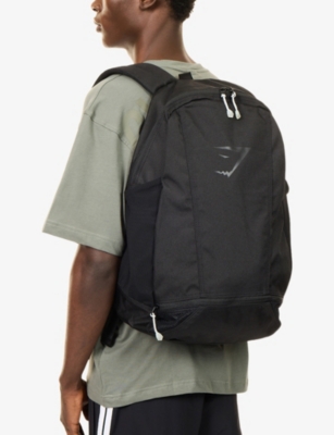 Gymshark Mens  Sharkhead Woven Backpack In Black