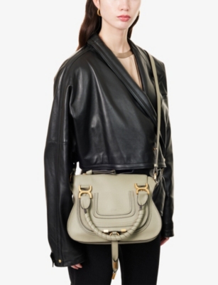 Chloé Womens Chloe Marcie Small Leather Top Handle Bag