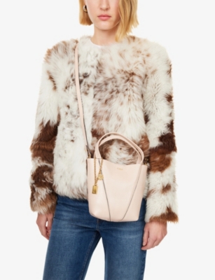 Chloé Womens Cement Pink Spin Small Leather Tote Bag In Pink