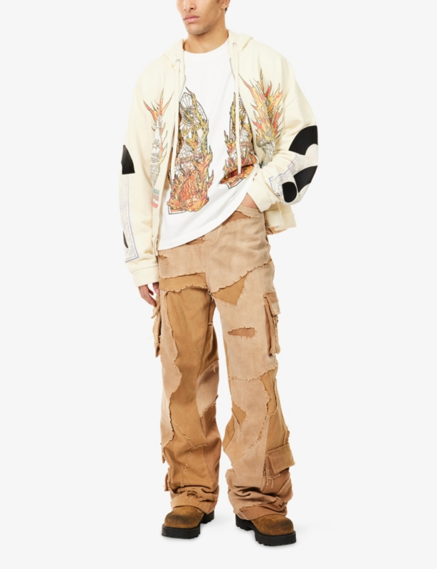 Unearthed Wide-Leg Denim Cargos Jeans