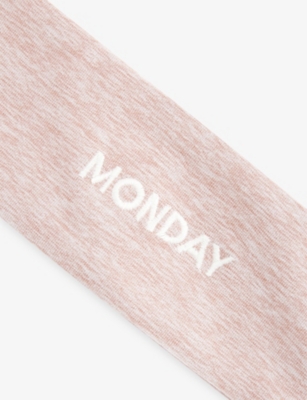 Monday Swimwear Womens  Embroidered-logo Double-layer Stretch-jersey Headband