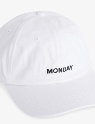 MONDAY SWIMWEAR: Monday Embroidered Adjustable Cotton Cap