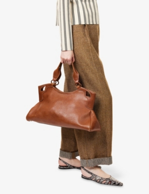 RESELFRIDGES: Pre-Loved Cartier Medium Leather Satchel Bag