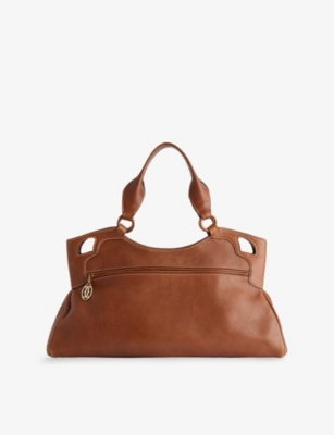 RESELFRIDGES: Pre-Loved Cartier Medium Leather Satchel Bag
