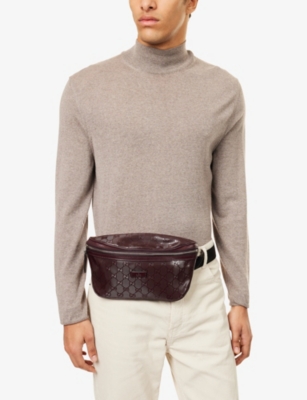 RESELFRIDGES: Pre-Loved Gucci GG Imprime Coated-Canvas Belt Bag