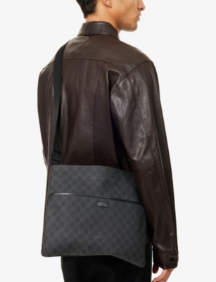 RESELFRIDGES: Pre-Loved Gucci GG Supreme Coated-Canvas Cross-Body Bag