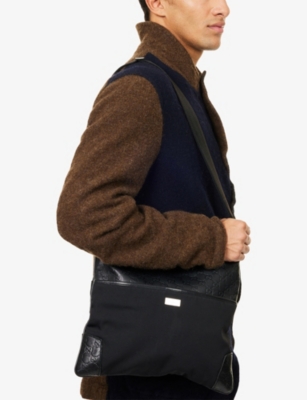 RESELFRIDGES: Pre-Loved Gucci Guccissima Canvas And Leather Cross-Body Bag