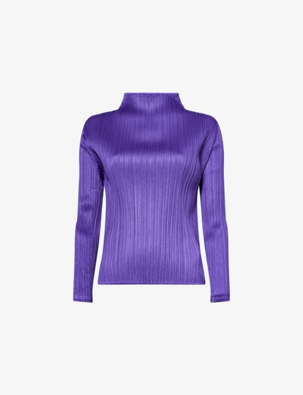 Monthly Colors: November Pleated Knit Top