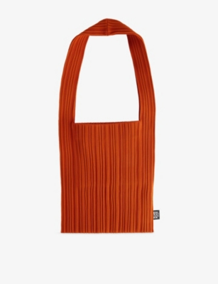 Womens Pleats Please Issey Miyake Pleated Crepe Shoulder Bag