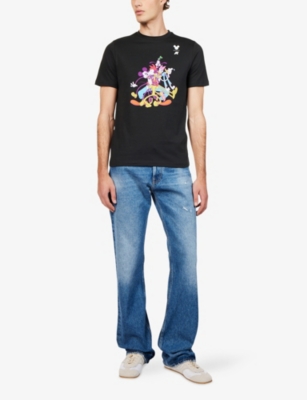 K WAY: Disney Band  Printed Cotton T-Shirt