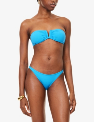 Melissa Odabash Womens  Alba Bandeau Bikini Top In Blue
