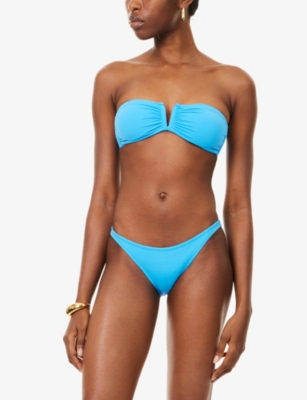 Melissa Odabash Womens  Alba Hipster Bikini Bottoms In Blue