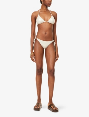 Melissa Odabash Womens  Costa Side-tie Bikini Bottoms In White