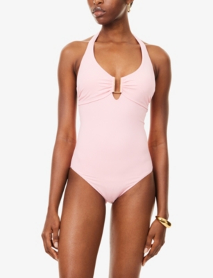 Melissa Odabash Tampa Tie-fastening Swimsuit In Pink