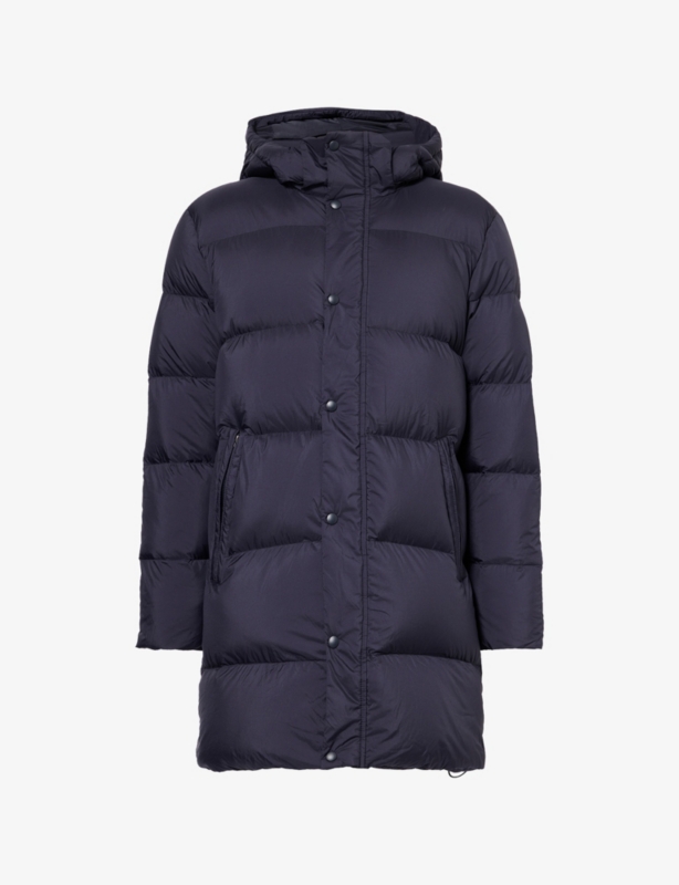 Mid-Length Padded Shell-Down Coat