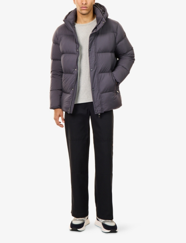 Short-Length Padded Shell-Down Coat