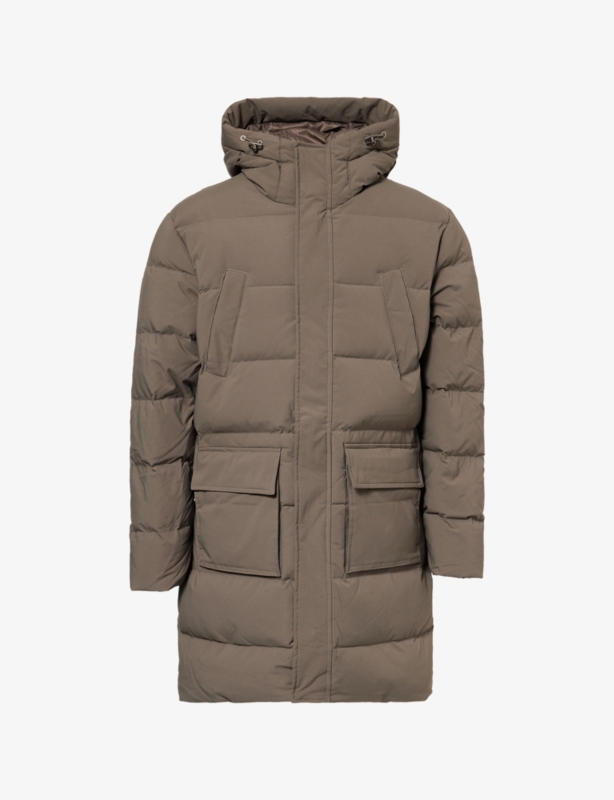 Hooded Mid-Length Puffer Parka