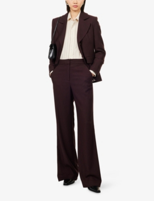 VERONICA BEARD: Tonelli Straight-Leg Stretch-Woven Trousers