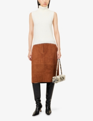 Veronica Beard Cashmere Mazzy Sweater Vest In White