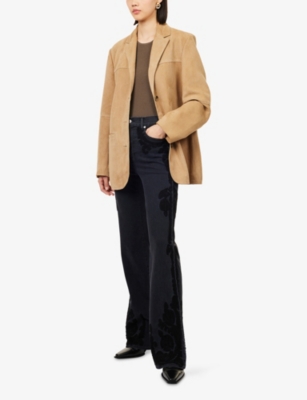 VERONICA BEARD: Crosbie Wide-Leg Stretch-Denim Blend Jeans