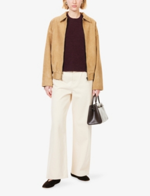 ME AND EM: Brushed Round-Neck Stretch-Wool Blend Vest