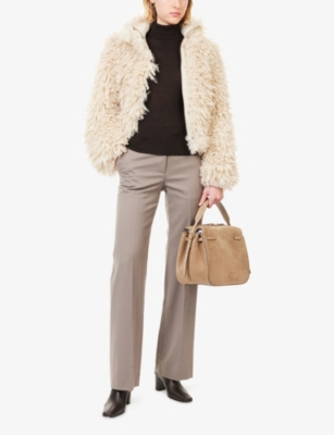 ME AND EM: Roll-Neck Short-Sleeves Wool Jumper