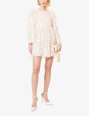 SISTER JANE: Teese Sequin-Embellished Mini Dress
