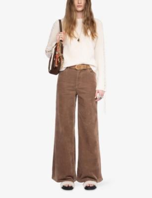 ZADIG&VOLTAIRE: Malty Lace-Sleeve Wool And Cashmere-Blend Jumper