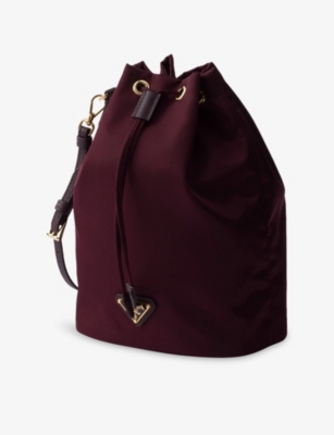 PRADA: Logo-Embellished Re-Nylon Pouch